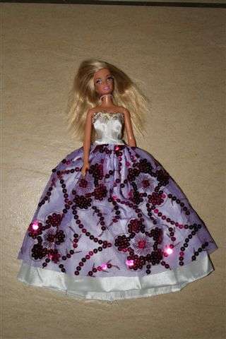 Barbie Dress with sequins
