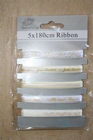 Wedding Ribbon 5 x 180cm