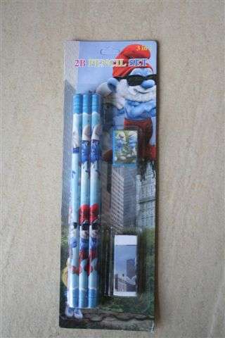 Smurf stationery set