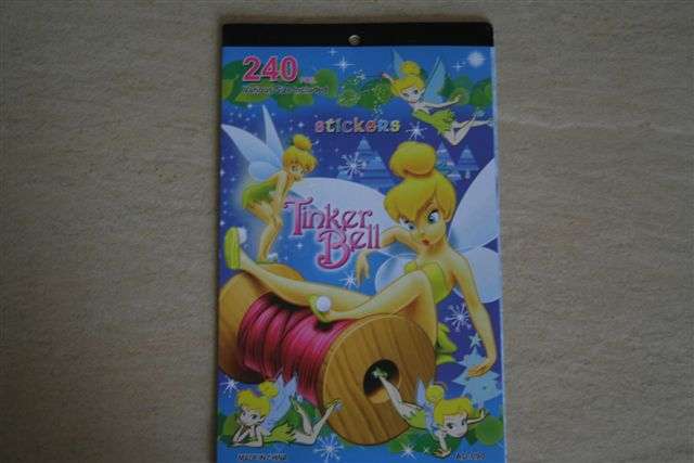 Tinkerbel sticker booklet (240 pieces various sizes)