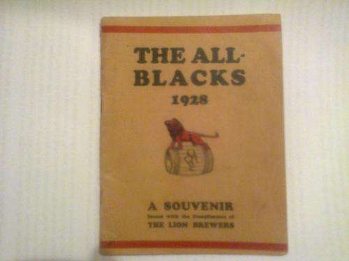 The All Blacks 1928 - A Souvenir