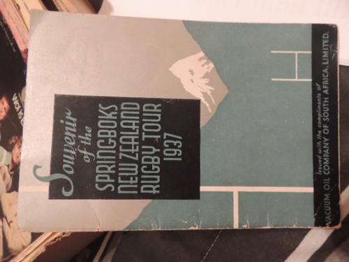 Souvenir of the Springboks New Zealand Tour 1937