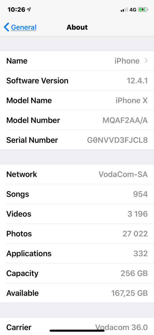 Iphone X 256GB