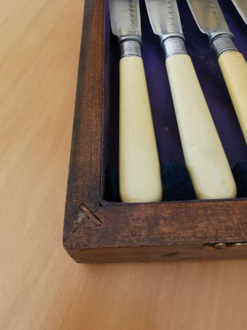 Silver plated fish cutlery