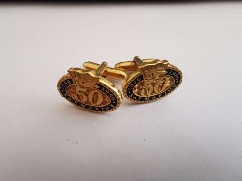 SAFMARINE 50TH ANNIVERSARY CUFFLINKS