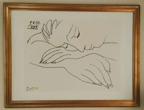 ****HUGE**** Amazing find!!! Picasso `Sleeping Lady`