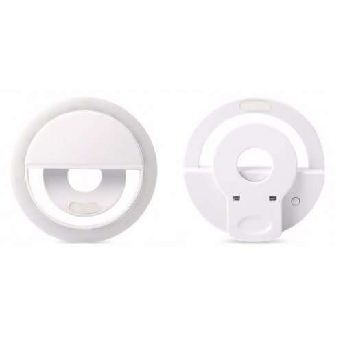 Rechargable LED selfie ring light