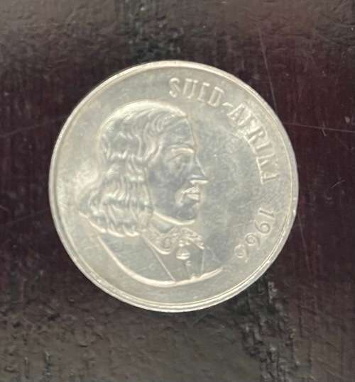 1966 South Africa (RSA) R1.00 coin - Afrikaans `Suid-Afrika` Circulated, 16 Grams (RSA1)