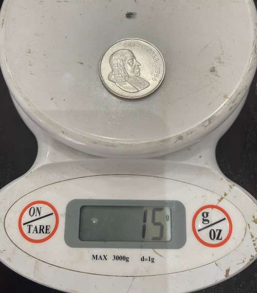 1966 South Africa (RSA) R1.00 coin - Afrikaans `Suid-Afrika` Circulated, 15 Grams (RSA2)