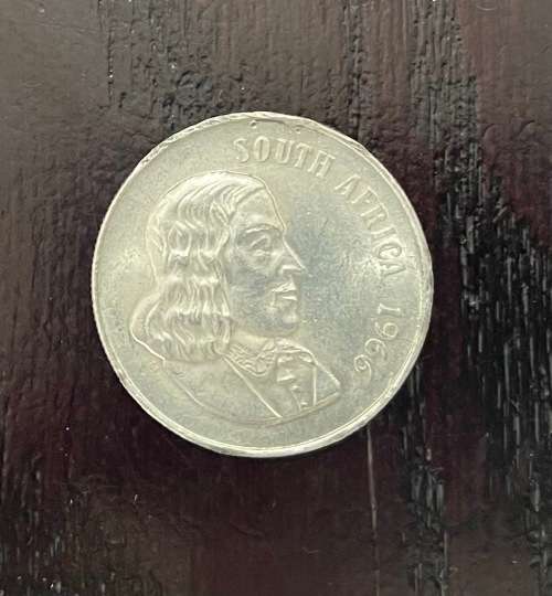 1966 South Africa (RSA) R1.00 coin (1 Rand) - `English` Circulated, 15 Grams (RSA8)