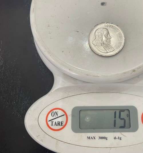 1966 South Africa (RSA) R1.00 coin (1 Rand) - `English` Circulated, 15 Grams (RSA8)