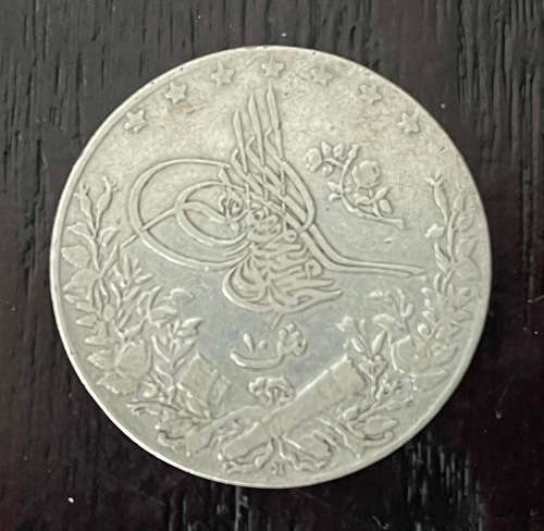 Turkey Ottoman Empire Ca. 1900 Silver 14g 32mm. (TUR1)