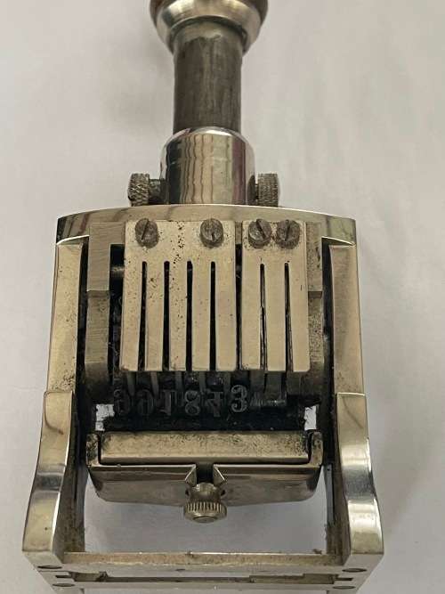 `Spicers Forward` Vintage Number stamp in original Box (Box Damaged)