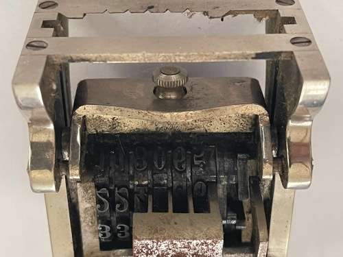 `Spicers Forward` Vintage Number stamp in original Box (Box Damaged)