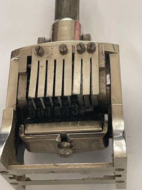 `Spicers Forward` Vintage Number stamp in original Box (Box Damaged)