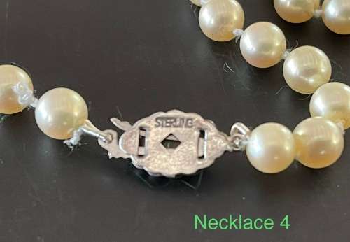VINTAGE CULTURED 59 PEARL NECKLACE 480MM LONG WITH SILVER CLASP (106.10ct) + VALUATION @R14 900.00