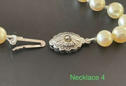 VINTAGE CULTURED 59 PEARL NECKLACE 480MM LONG WITH SILVER CLASP (106.10ct) + VALUATION @R14 900.00