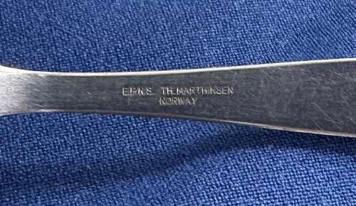 T.H. MARTHINSEN (NORWAY) 57 PIECE `VIDAR` PATTERN EPNS CUTLERY SET - CIRCA 1960`S