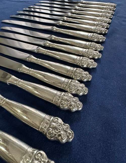 T.H. MARTHINSEN (NORWAY) 57 PIECE `VIDAR` PATTERN EPNS CUTLERY SET - CIRCA 1960`S