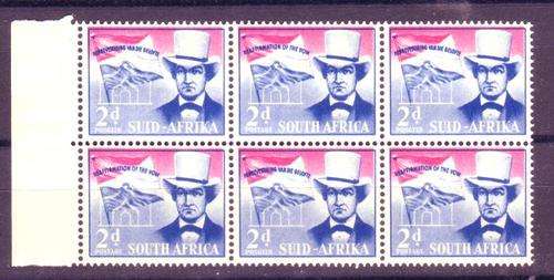 Union of SA - 1955 "Voortrekker Covenant" block of 6