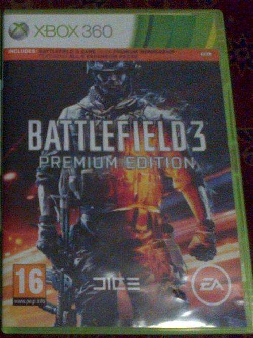 Battlefield 3 Premium Edition (code used) Double disk Multiplayer and Single Player Xbox 360