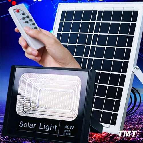 40W Ultra Bright Solar Powered Floodlight with Remote Control