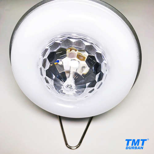 Solar Charging 2in1 Camping Light & Mini RGB Party Light | Black or Silver