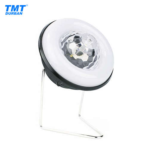 Solar Charging 2in1 Camping Light & Mini RGB Party Light | Black or Silver