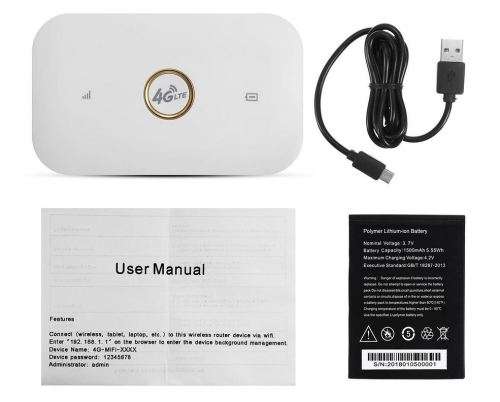Portable 4G Lte Wireless Wifi Router