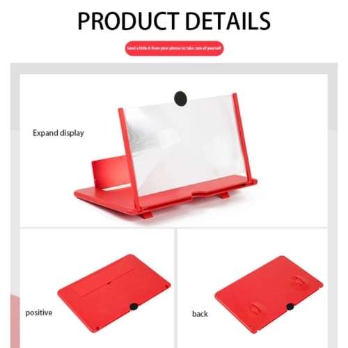 Folding 3D screen amplifier magnifier for Enlarged smartphone Projector for Mobile Phone 10inch