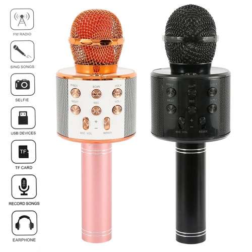 Bluetooth Wireless Voice Changing Microphone Speaker with TF Card Slot