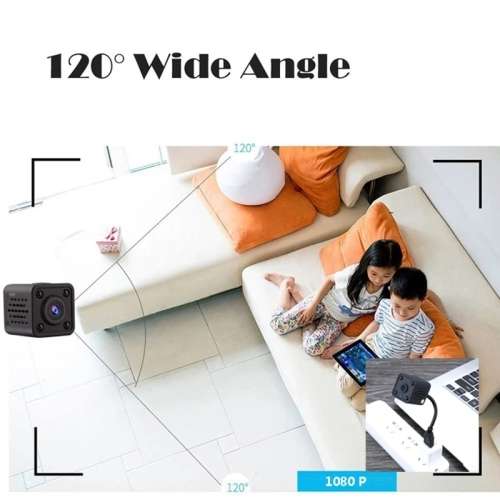 Mini WiFi Camera HD 1080P Video Audio Recorder with IR Night Vision Motion Detection with App