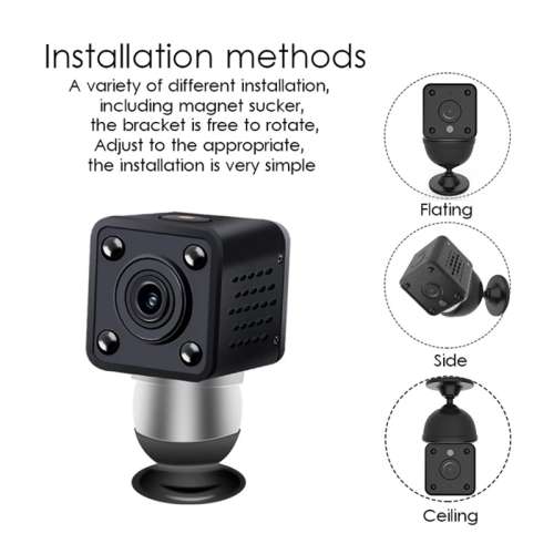 Mini WiFi Camera HD 1080P Video Audio Recorder with IR Night Vision Motion Detection with App