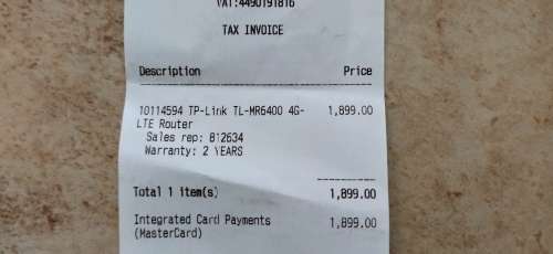 TP-Link TL-MR6400 4G-LTE Router