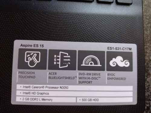 Acer Aspire laptop