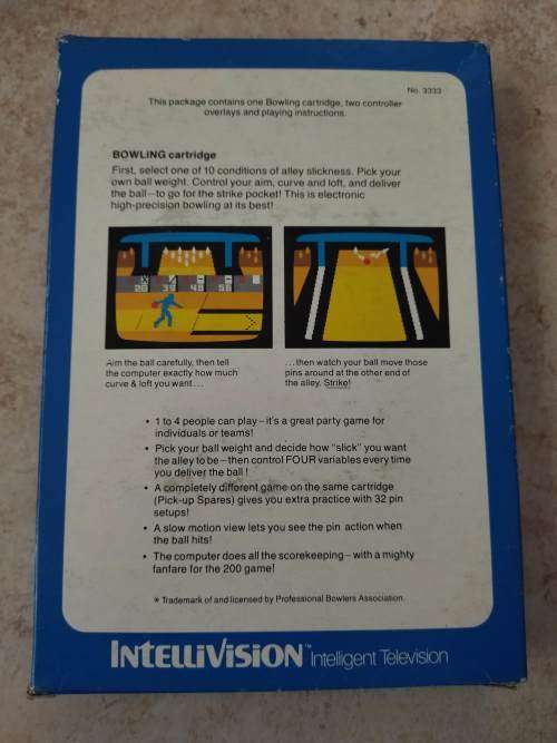 Bowling : Intellivision