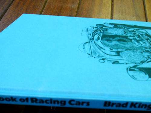 BRAD KING  -  RACING CARS ALL COLOUR  PICTURE BOOK -  1973 HARDBACK ED.