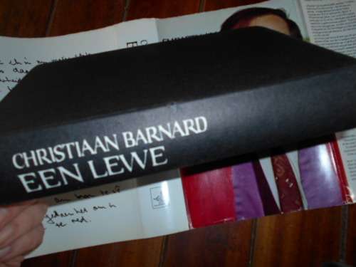 Christiaan Barnard  & Curtis Bill Pepper -  EEN LEWE -  TAFELBER 1ste 1969 geillus hardeb & stofoms