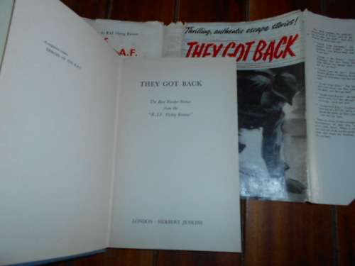 They Got Back: Escape Stories From The "RAF. Flying Review"  1961 HERBERT JENKINS HARDB & DUSTJACKET