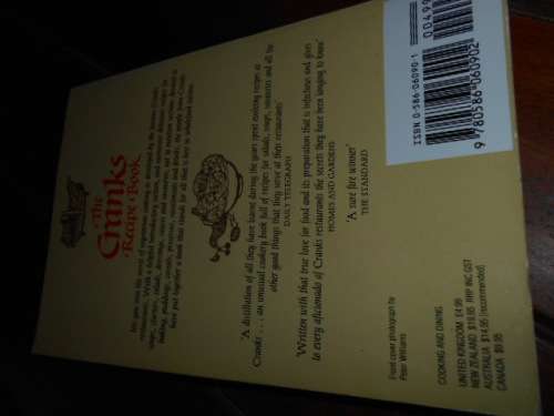 David Canter  , Kay Canter, Daphne Swann -The Cranks Recipe Book Paperback ¿ Grafton Books 1985