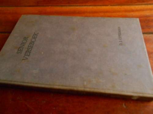 DJ OPPERMAN - SENIOR VERSEBOEK met gids  TT CLOETE  -- Bloemlesing Afrik. Poesie and DIGTER