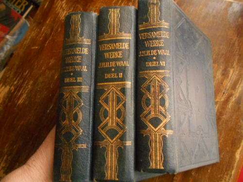 JJ DE WAAL - (1939)  VERSAMELDE WERKE - 6 BOEKE (DEEL  I,  II, III, V, VI en VIII - NAS. PERS.