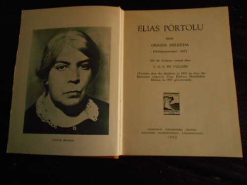 GRAZIA DELEDDA (nobelprys 1927) - ELIAS PORTOLU - VERTALING CGS DE VILLIERS - 1950 NAS BOEKH