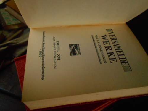 CJ  LANGENHOVEN  -  SES VERSAMELDE WERKE - VOL 1, IV, VI, VIII,  X,  XV1 NASIONALE BOEKHANDEL