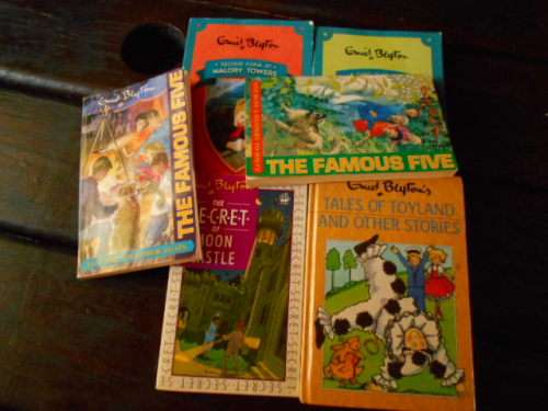 ENID BLYTON 6 BOOKS  -  MAJORY TOWERS, FAMOUS FIVE, TOLAND ETC.