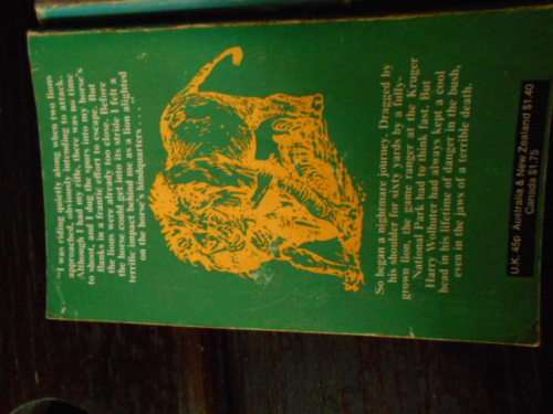 HARRY WOLHUTER - MEMORIES OF A GAME RANGER - ILLUS ASTLEY MABERLEY COLLINS FONTANA SOFTBACK  1972 ED