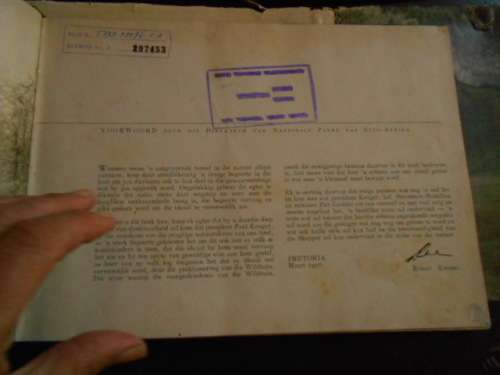 R J LABUSCHAGNE - 60 JAAR KRUGERWILDTUIN  PRETORIA 1958 HARDEBAND