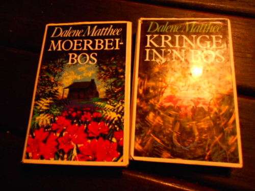 DALENE MATTHEE -  KRINGE IN 'N BOS eerste ed  1984  & MOERBEIBOS 1987  TAFELBERG  DRUK HARDEBANDE