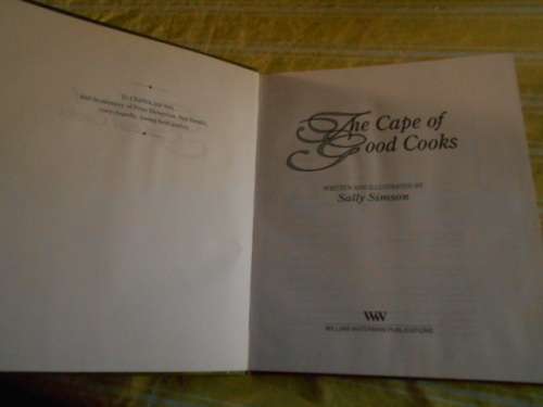 SALLY SIMSON - THE CAPE OF GOOD COOKS - WILLIAM WATERMAN PUBLICATIONS  1994 1ST