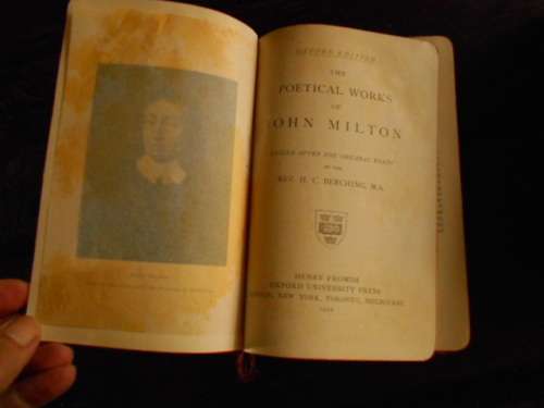3  BOOKS - POETICAL WORKS OF ALFRED LORD TENNYSON AND PERCY BYSSHE SHELLEY AND JOHN MILTON